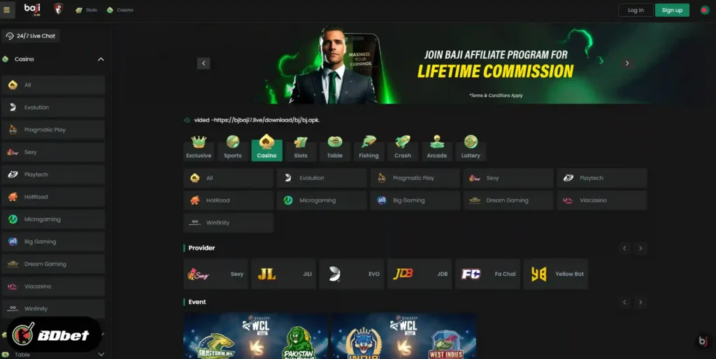 Live Casino Options with Baji 365 Live