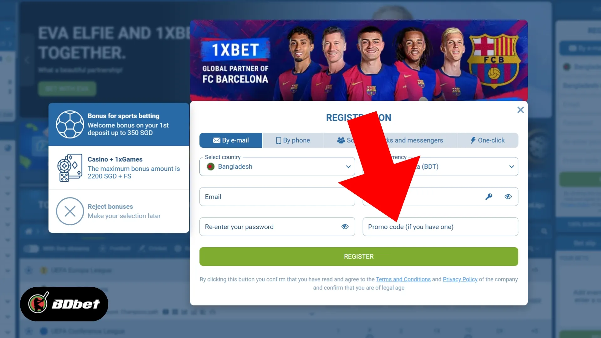 Enter your promo code if you have one.