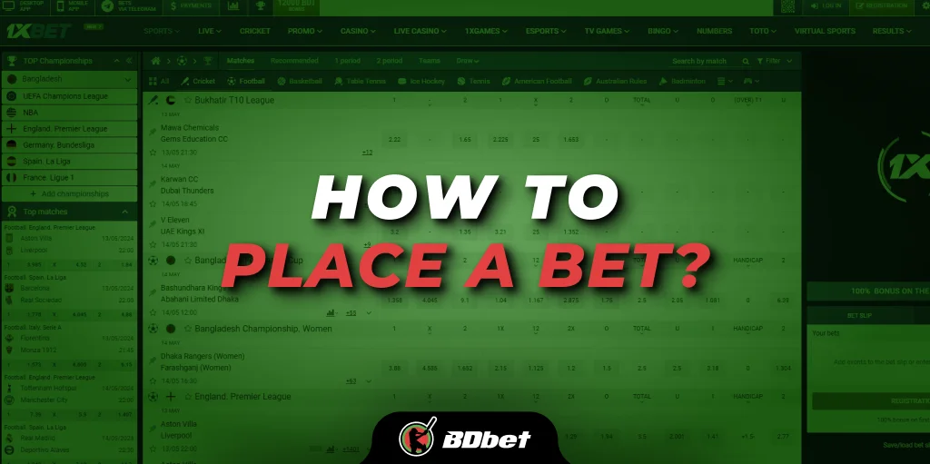 how to place a bet ?