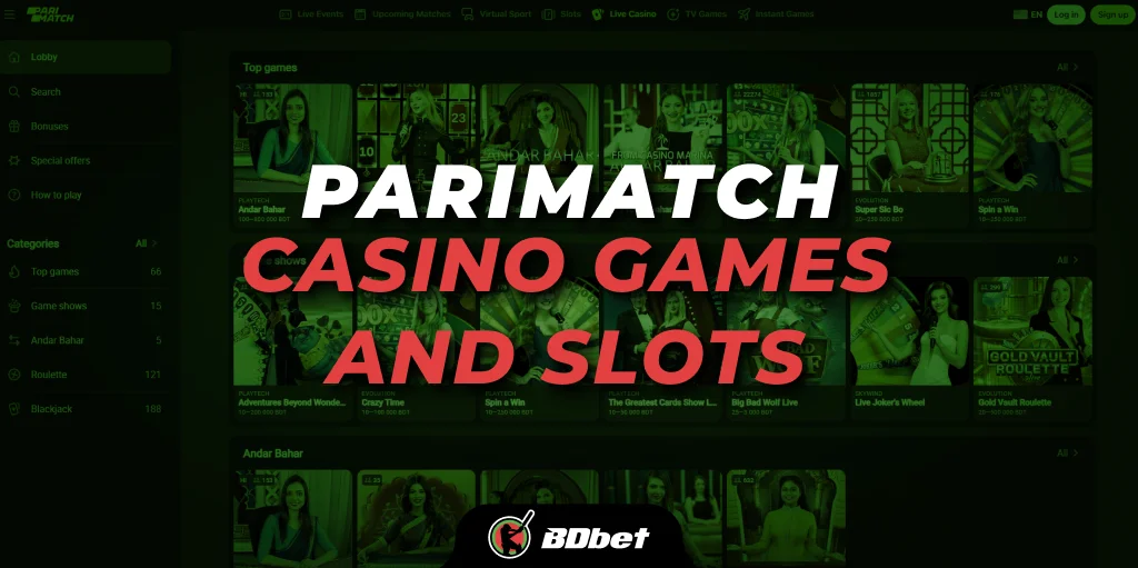 parimatch casino games and slots