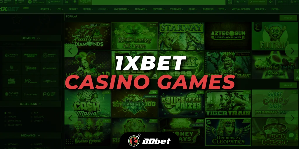 1xbet casino games