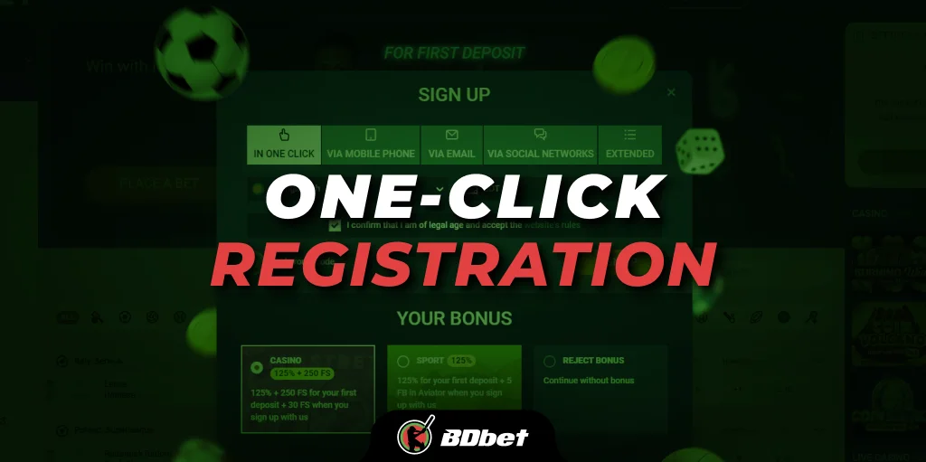 one-click registration