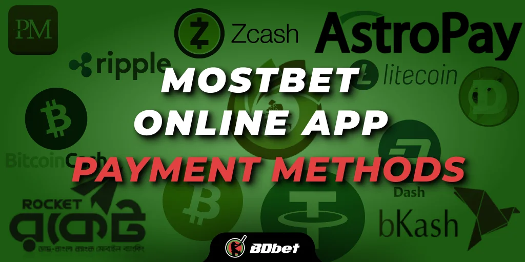 mostbet app payments methods