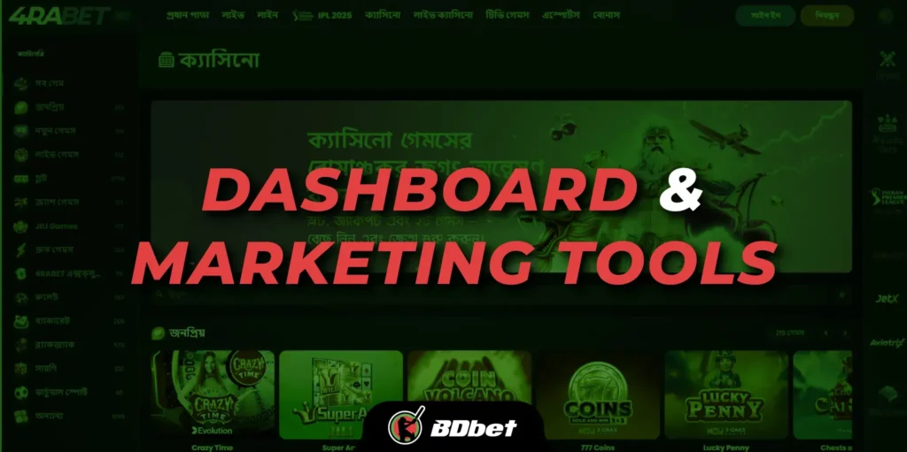 4rabet affiliate marketing tools