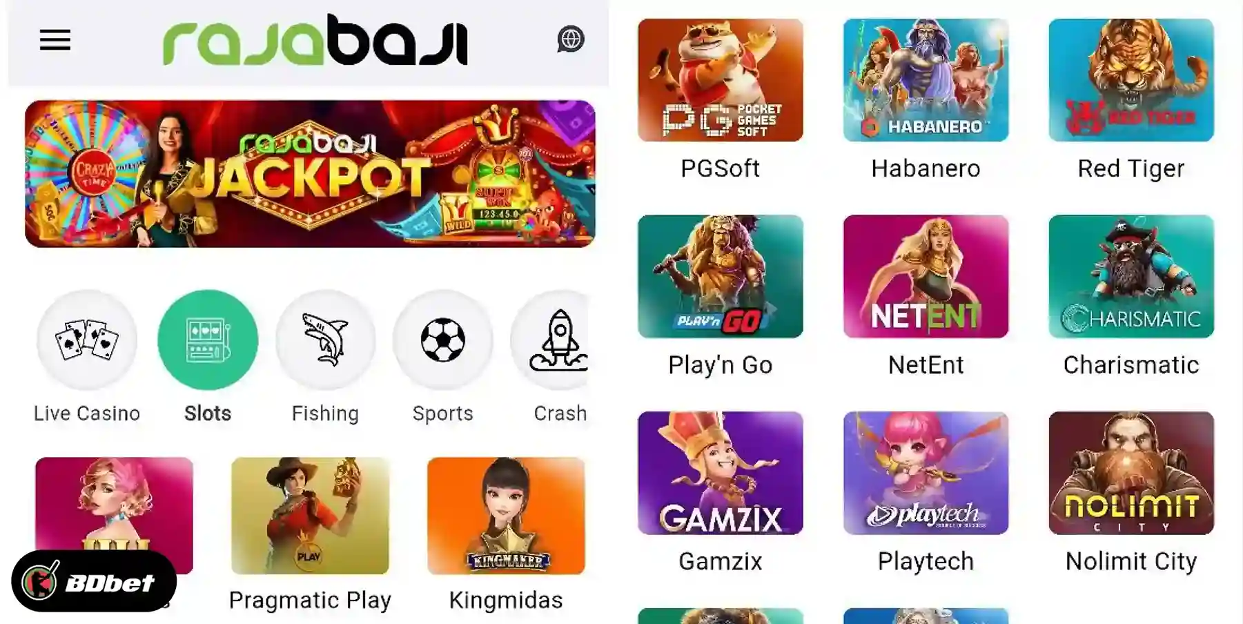 Slots at RajaBaji