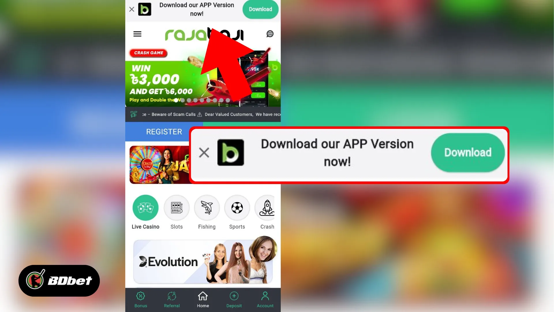 RajaBaji Mobile App