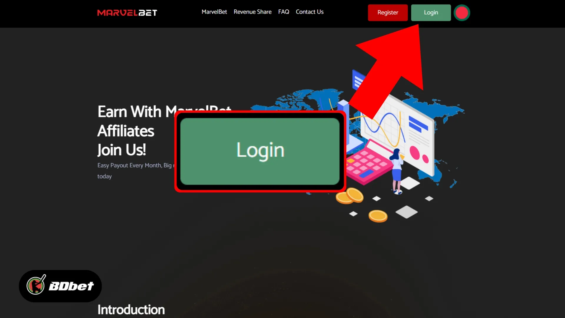 Step 2: Click on the ‘Login’ Button
