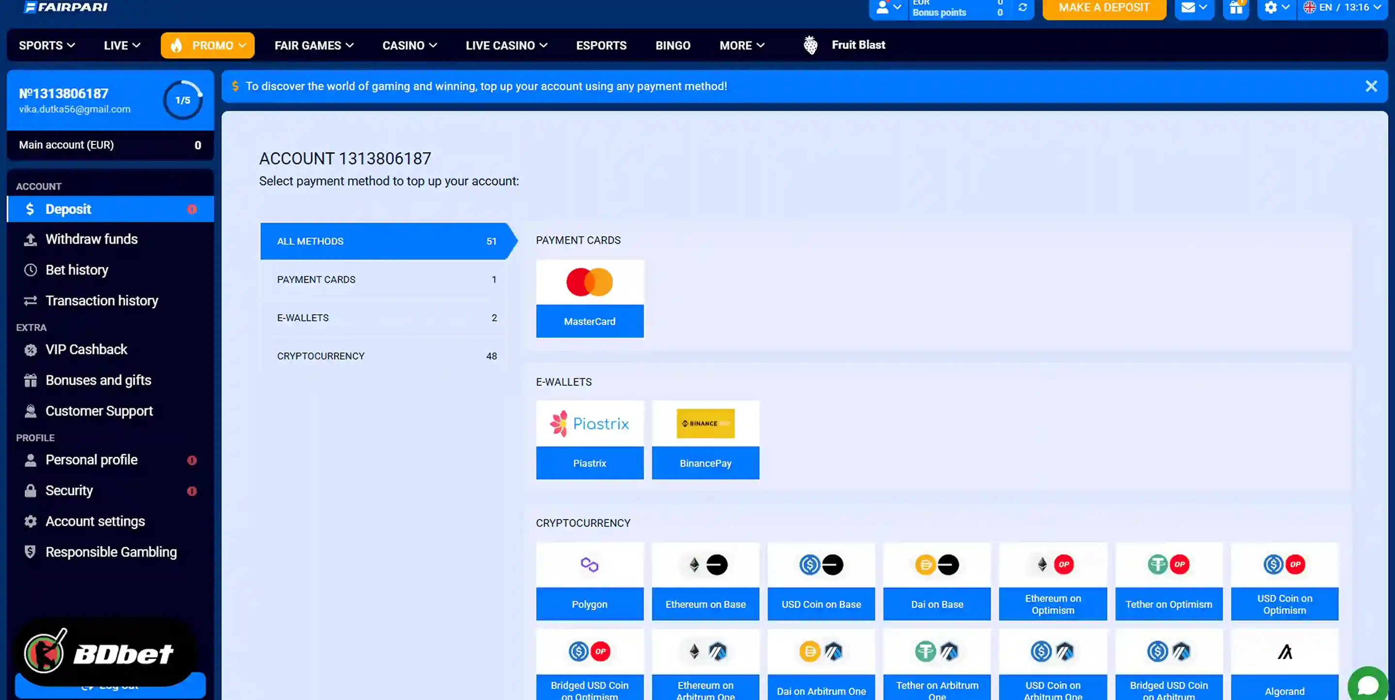 How to Place a Bet in Fairpari?