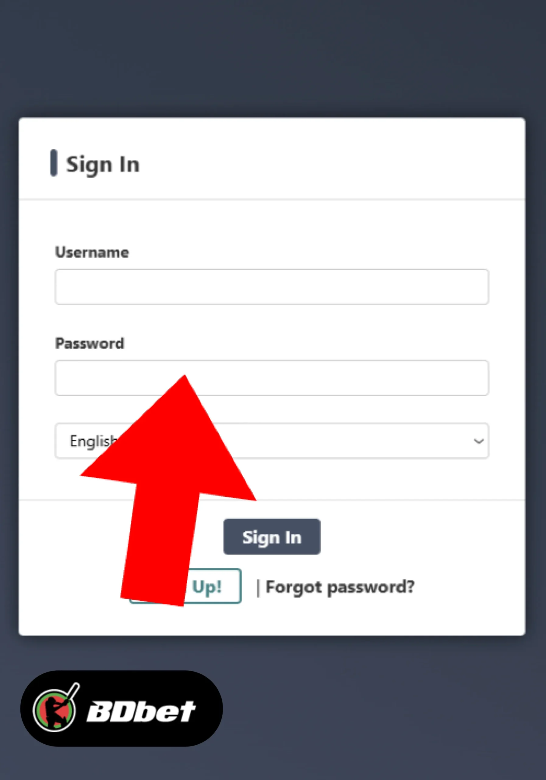 Type in Your Password: