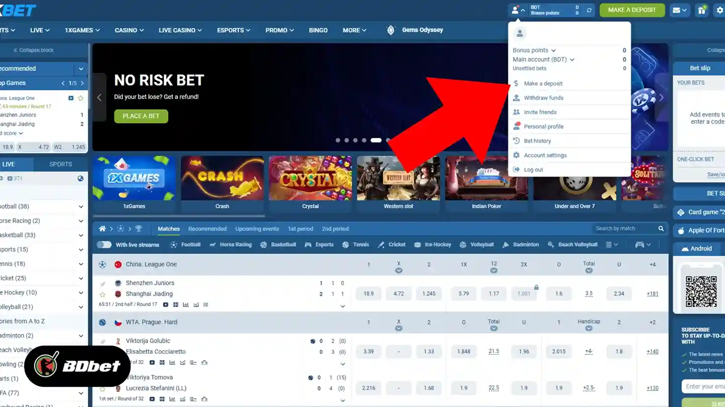 Make your first deposit
