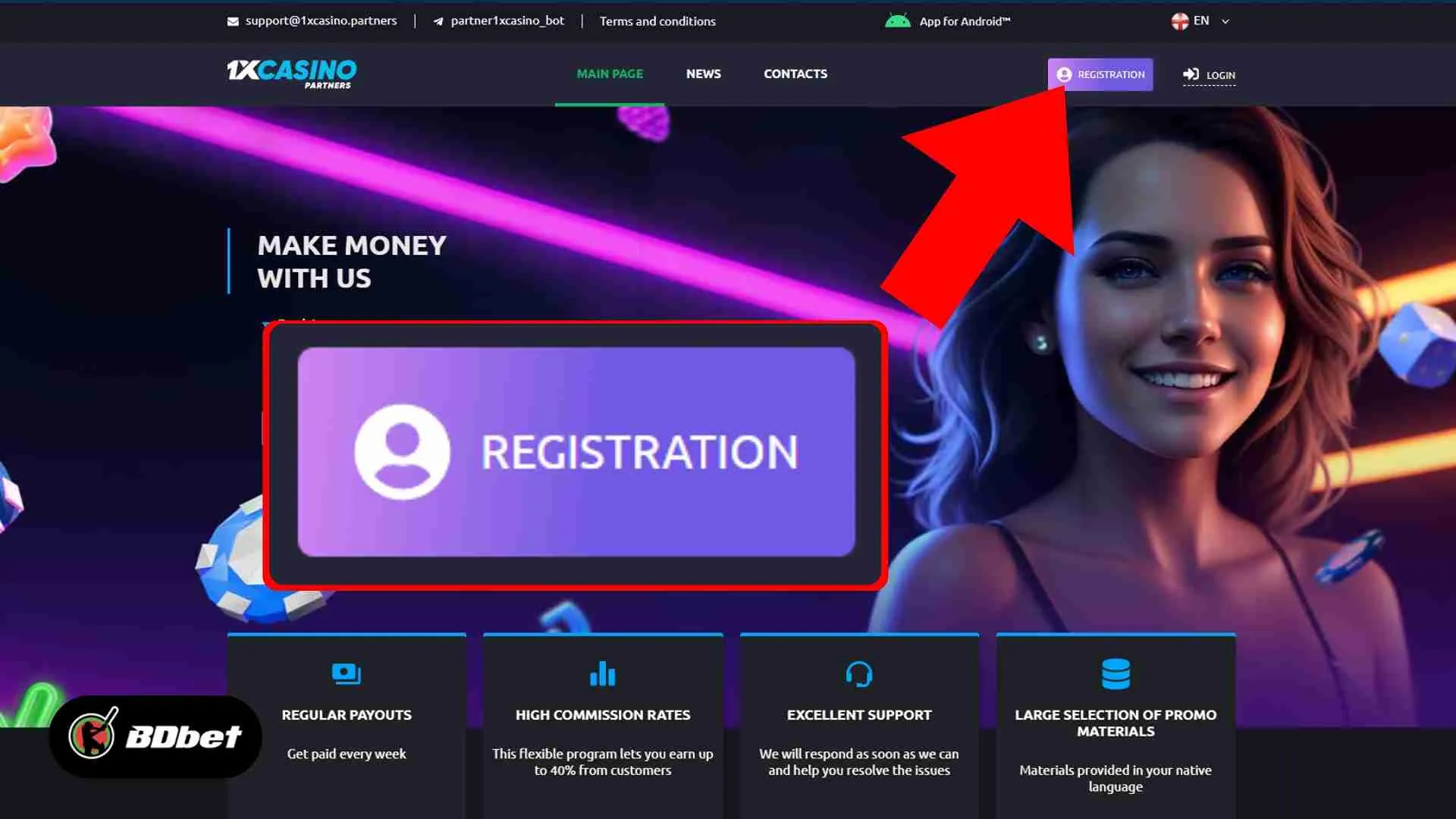 How to Create a 1xbet Partner Account