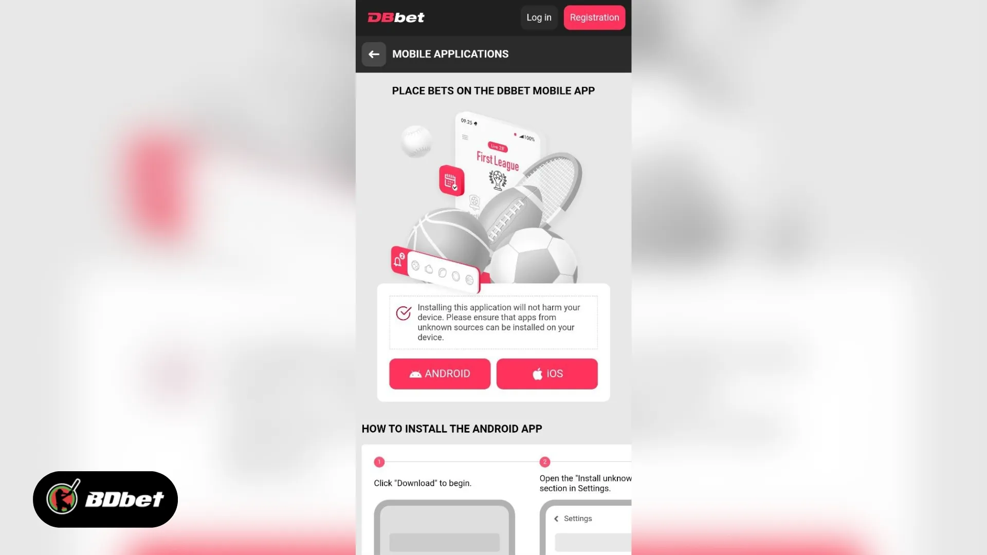 DBbet Mobile Application