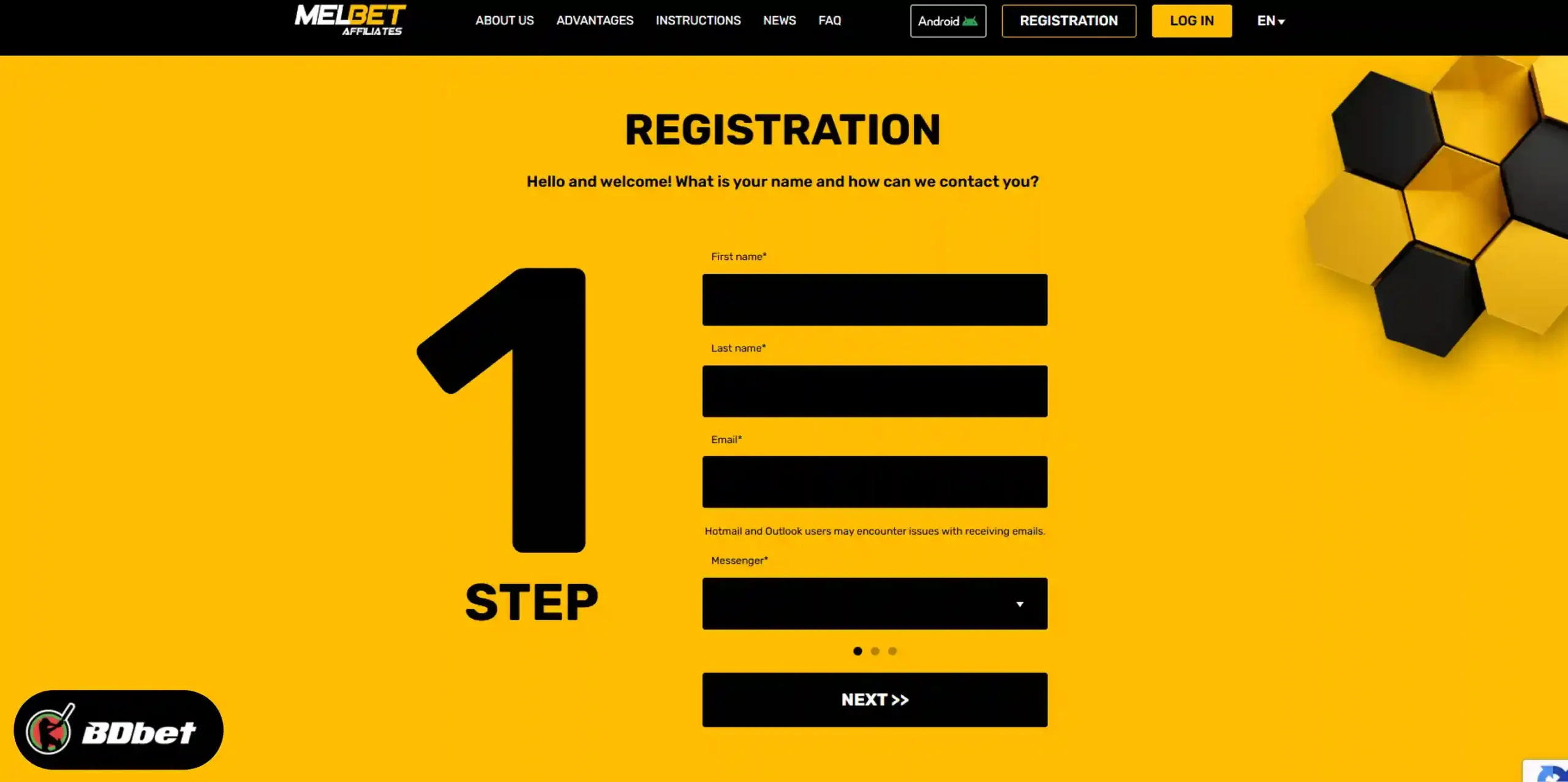 Fill Out the Registration Form: