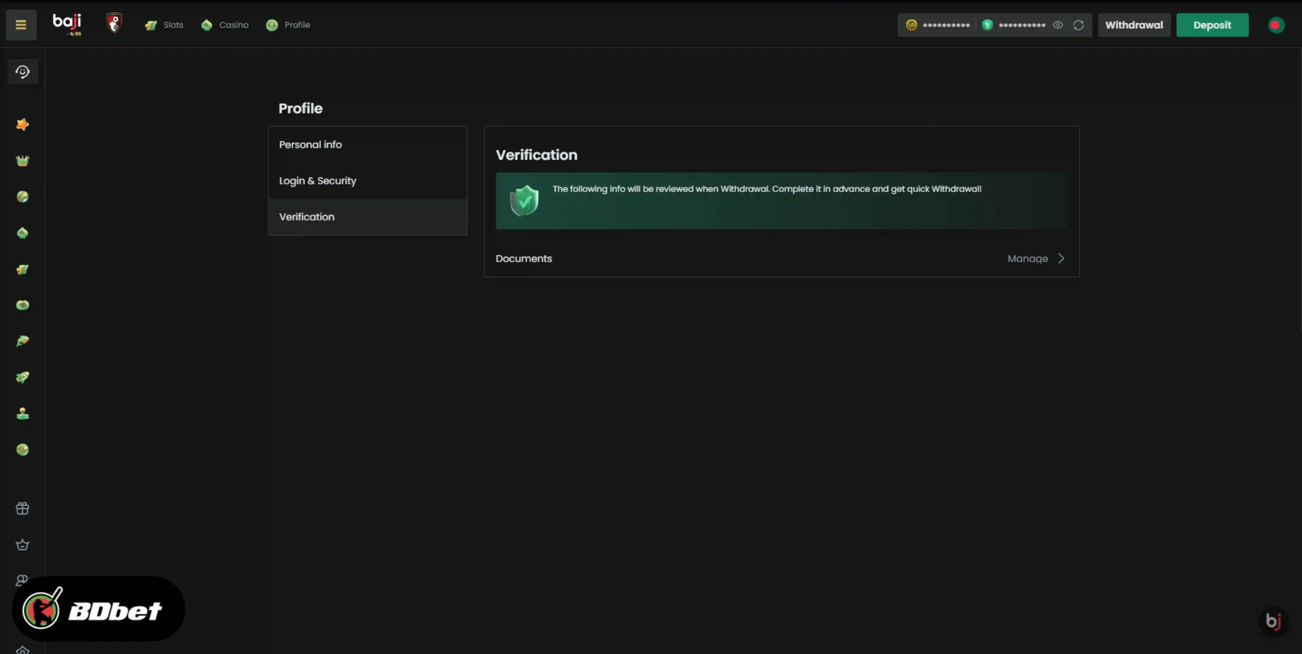 Account Verification
